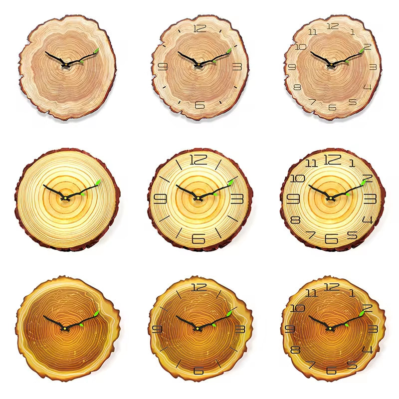 Vintage Wooden Wall Clock – Modern Retro Design, Perfect for Home or Office Decoration