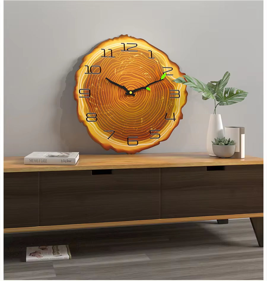 Vintage Wooden Wall Clock – Modern Retro Design, Perfect for Home or Office Decoration