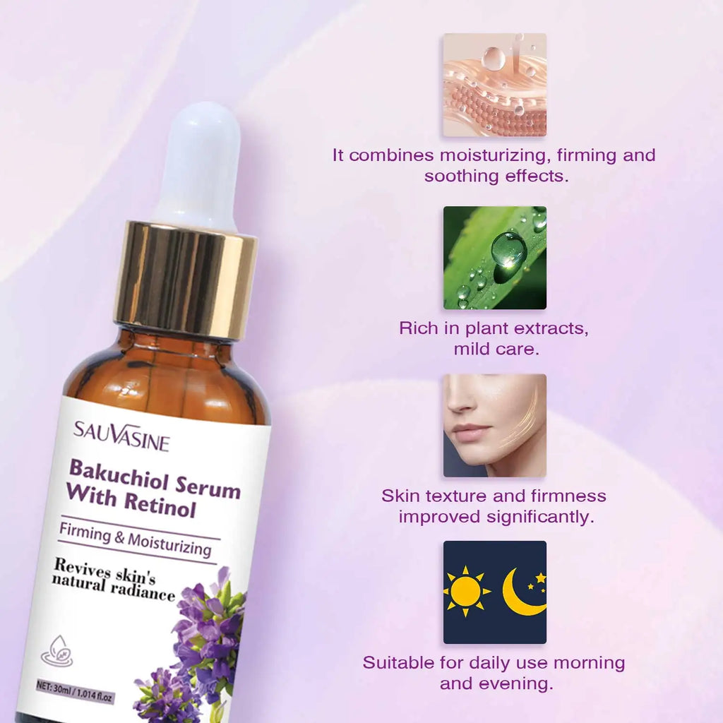 30ml Bakuchiol & Retinol Serum – Moisturizing, Firming, Anti-Aging for Women