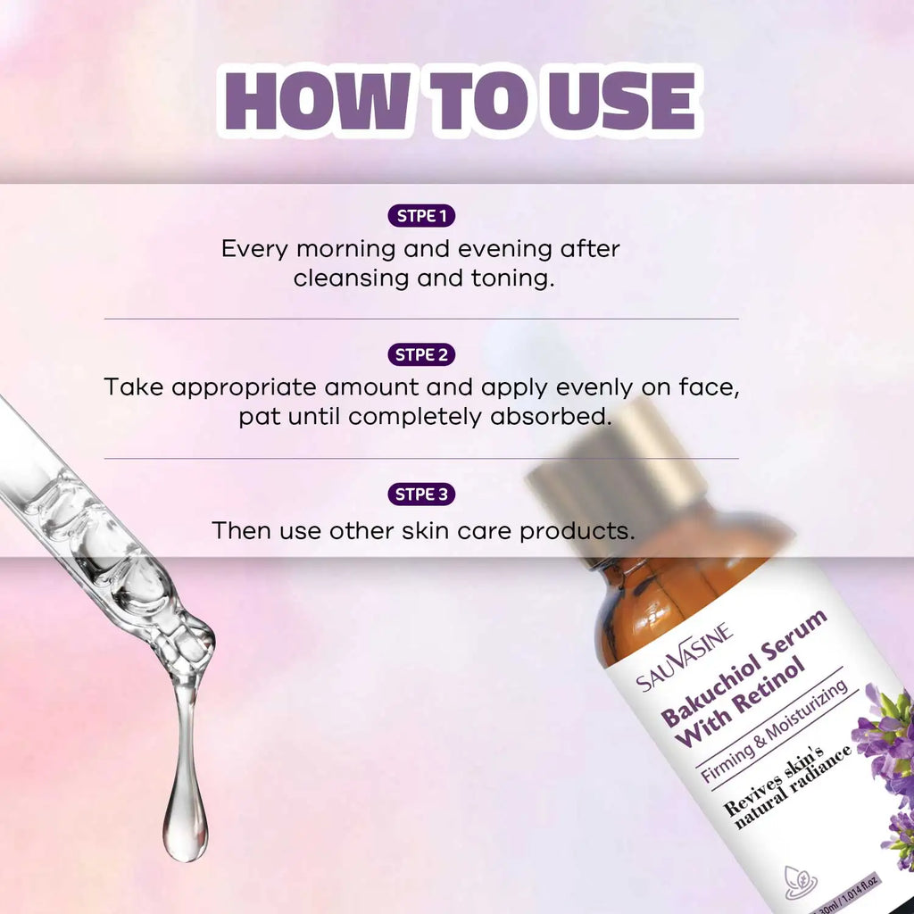 30ml Bakuchiol & Retinol Serum – Moisturizing, Firming, Anti-Aging for Women